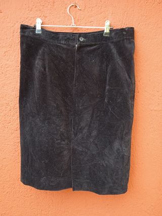 Falda negra terciopelo