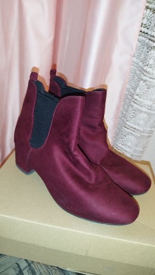 Botines mujer burdeos nº39
