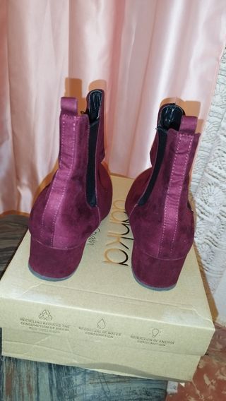 Botines mujer burdeos nº39