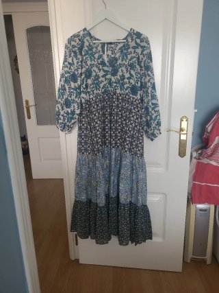 Vestido largo algodon boho