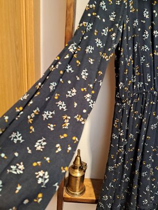 Vestido flores - Azul/Amarillo
