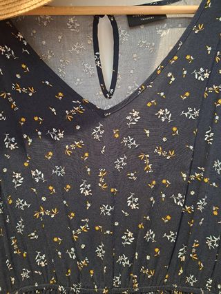 Vestido flores - Azul/Amarillo