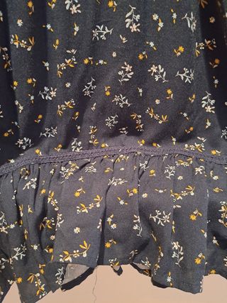 Vestido flores - Azul/Amarillo