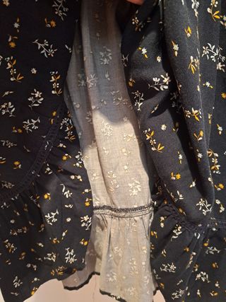 Vestido flores - Azul/Amarillo