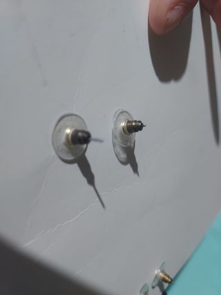 Pendientes corazón purpura brillantes (2 pares)
