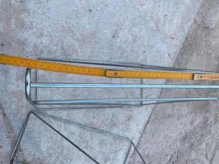 2 caballetes acero gris - soporte
