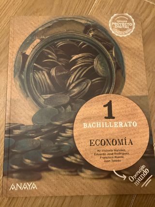 Economia 1 bachillerato. Ed. Anaya. NUEVO