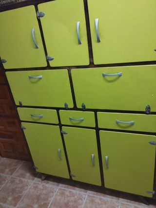 Alacena vintage verde