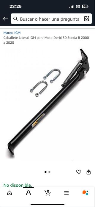 Caballete lateral Derbi Senda R