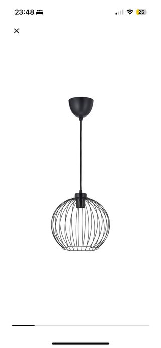 Lámpara techo IKEA negra - Grindfallet