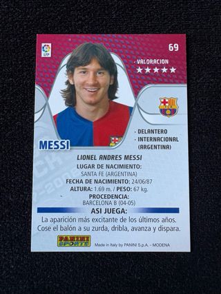 Cromo Messi Megacracks Panini 07-08 69
