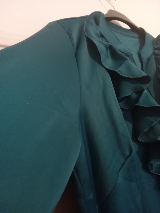 Vestido largo fiesta - Verde oscuro