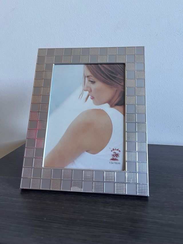 Marco de fotos plateado 13x18cm