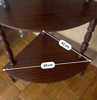 Estantería rinconera madera 117cm