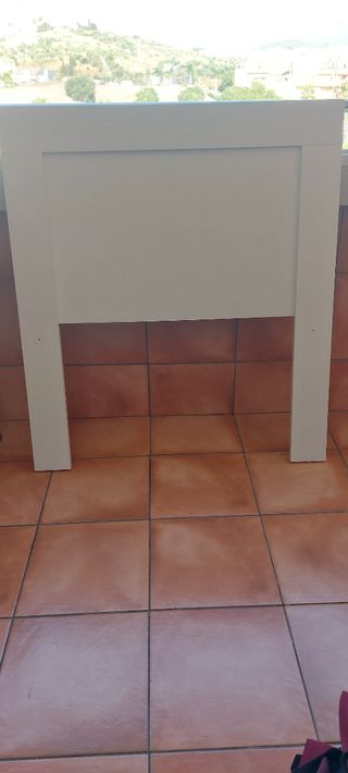 Cabecero blanco - madera de 90cm
