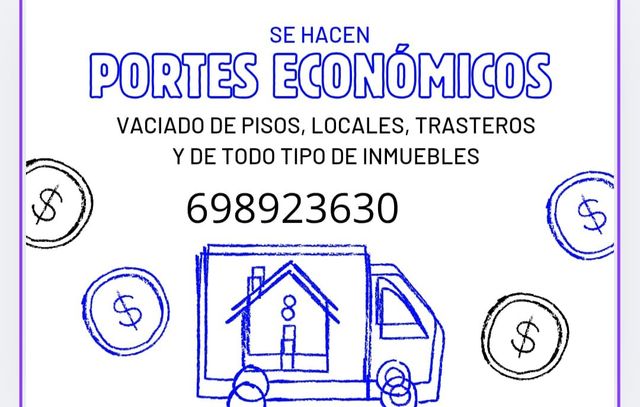 Portes y mudanzas  Vacíos de pisos y locales