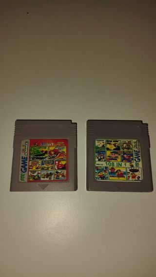 2x Cartuchos Game Boy - 108 y 56 juegos