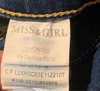 Salopette Jeans bimba Miss&Girl 10 Anni