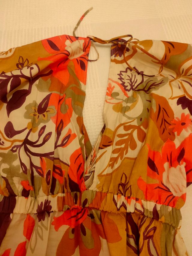 Vestido largo Zara multicolor