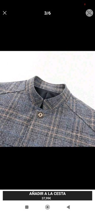 Americana gris hombre primavera-verano