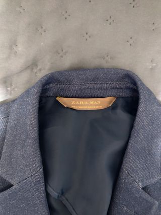 Americana azul hombre