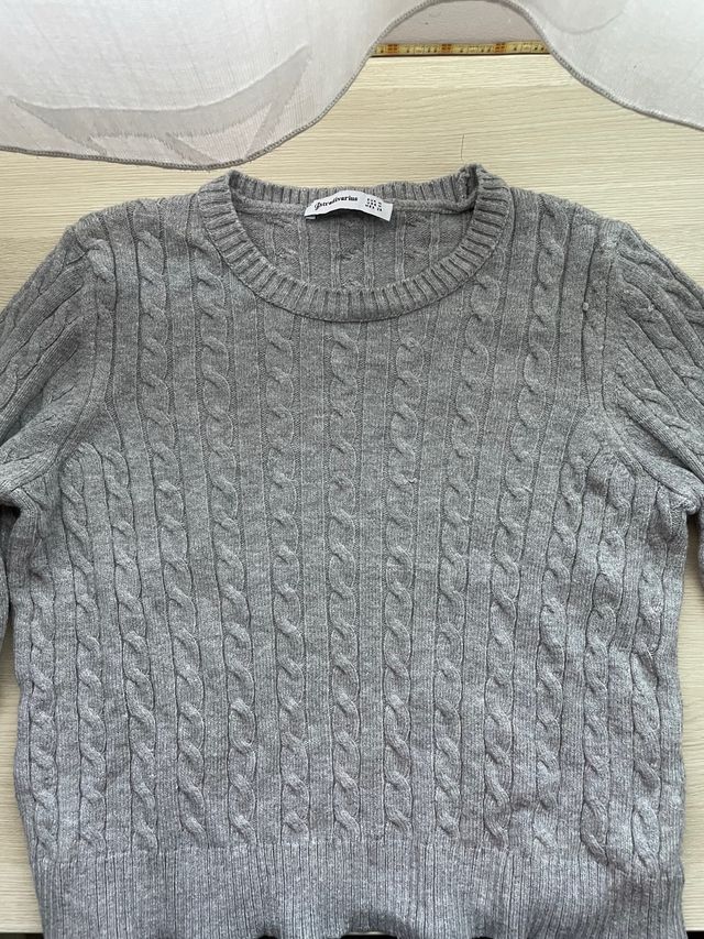 Jersey Stradivarius Gris - Talla M