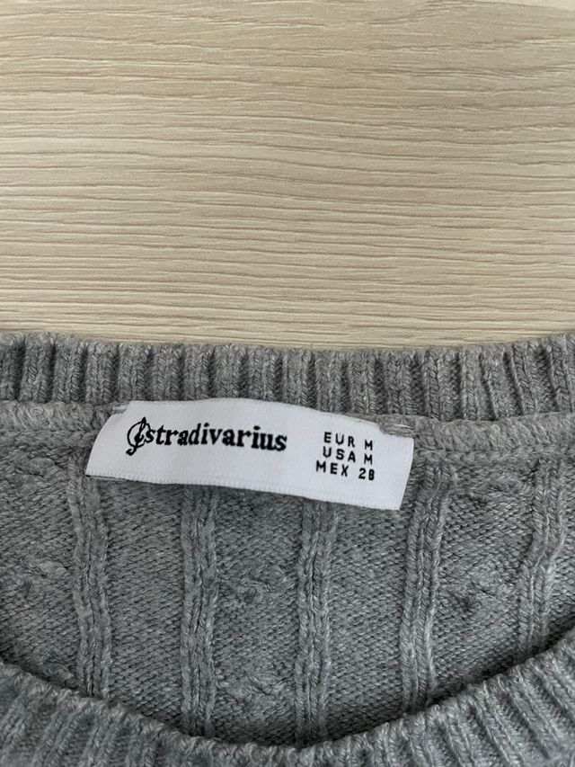 Jersey Stradivarius Gris - Talla M