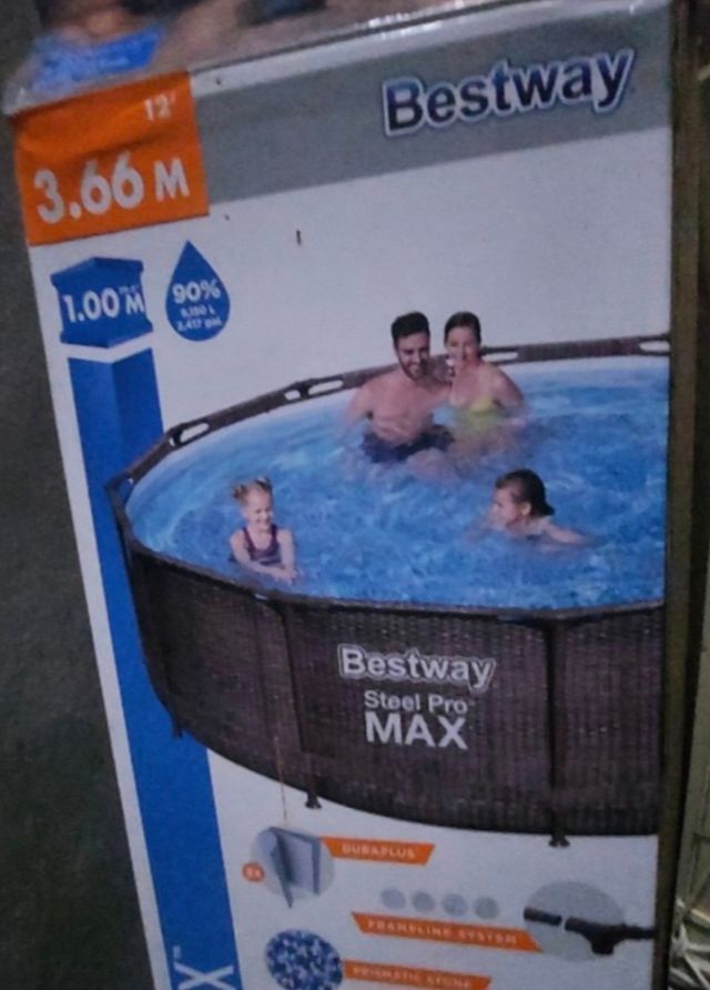 Piscina Bestway Steel Pro MAX marrón