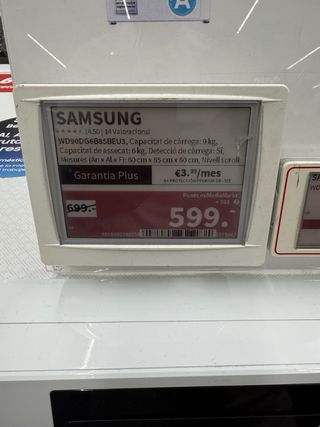 Lavadora + secadora Samsung