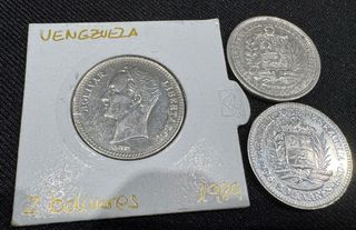Monedas antiguas Venezuela con monedas de plata