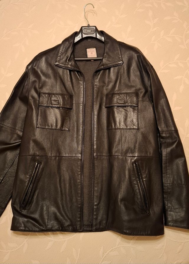 Cazadora piel Miguel Berbel negra