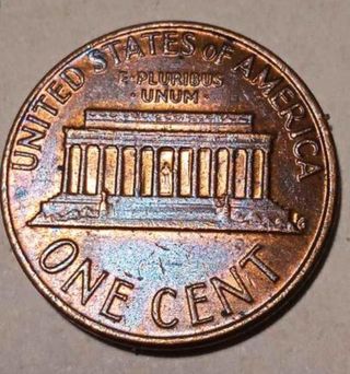 MONEDA 1 CENTAVO LINCOLN.1977.TONO ARCOÍRIS.