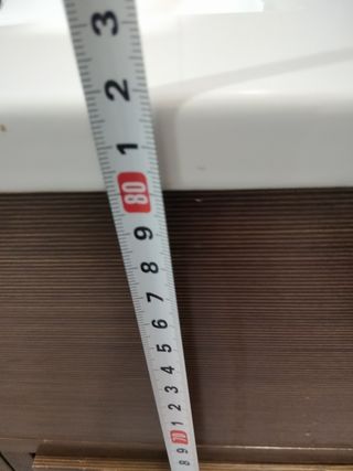 Lavabo con mueble baño - marrón