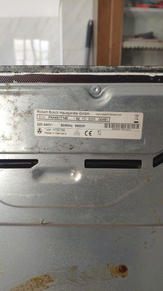 Vitrocerámica Bosch 3 fuegos