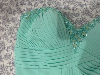 Vestido San Patrick largo turquesa