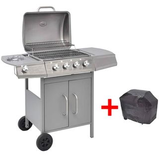 vidaXL Barbacoa grill de gas 4+1 quemadores