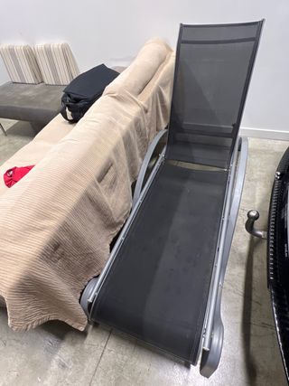 Hamaca Plegable Gris Oscuro