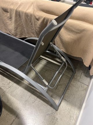 Hamaca Plegable Gris Oscuro