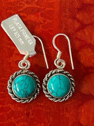 Pendientes Plata 925 turquesa
