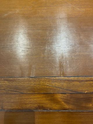 Mesa Comedor teka + 6 sillas banano y madera