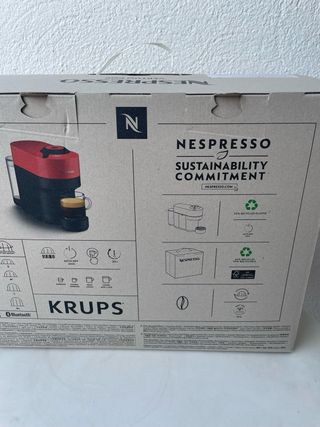 Cafetera Nespresso Vertuo Pop Krups Azul. Rebajada