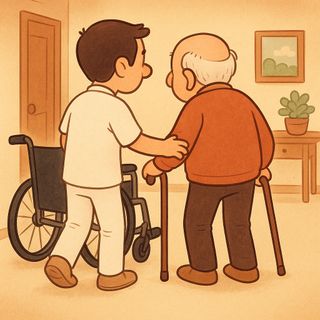 Cuidado de aseo a personas mayores