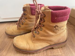 Botas Panama Jack marrón-rojo