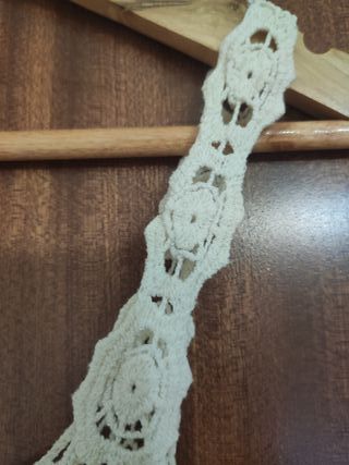 Top crochet beige - Talla única