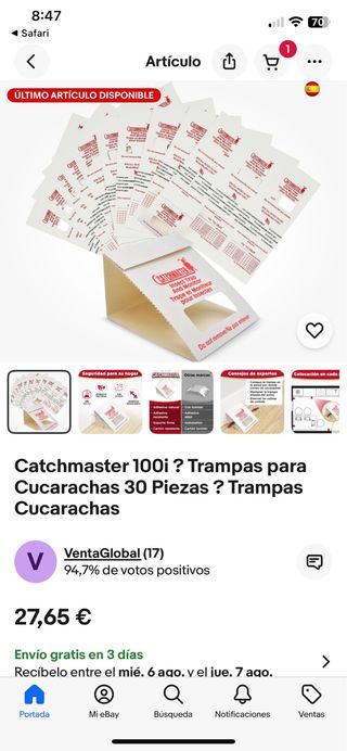 Trampas para insectos catchmaster