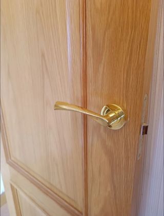 Puerta madera maciza