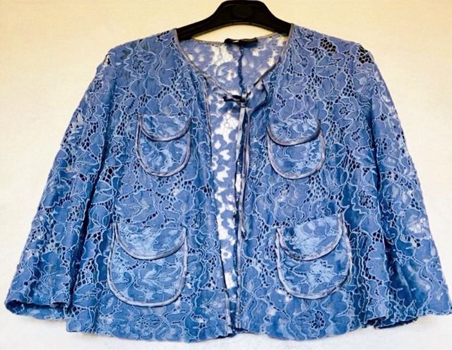 Completo pizzo azzurro CAMOMILLA