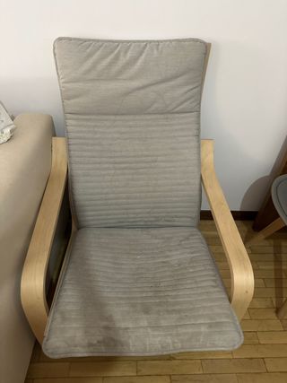 Sillón IKEA gris - Cómodo y ligero