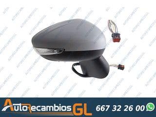 RETROVISOR DERECHO ELECTRICO, TERMICO, IMPRIMADO CON INTERMITENTE CONVEXO, CON SENSOR,8 PINS CITROEN C3 AIRCROSS 2017-