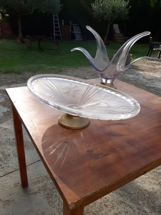 Centros de mesa de cristal vintage